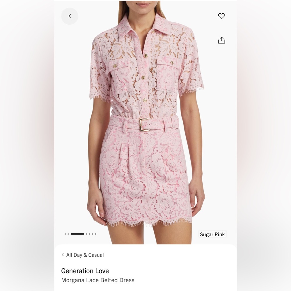 Generation Love Pink Lace Dress